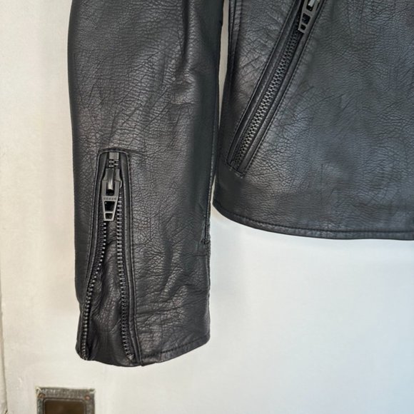 Blank NYC leather like motorcycle jacket NWOT - Picture 3 of 13